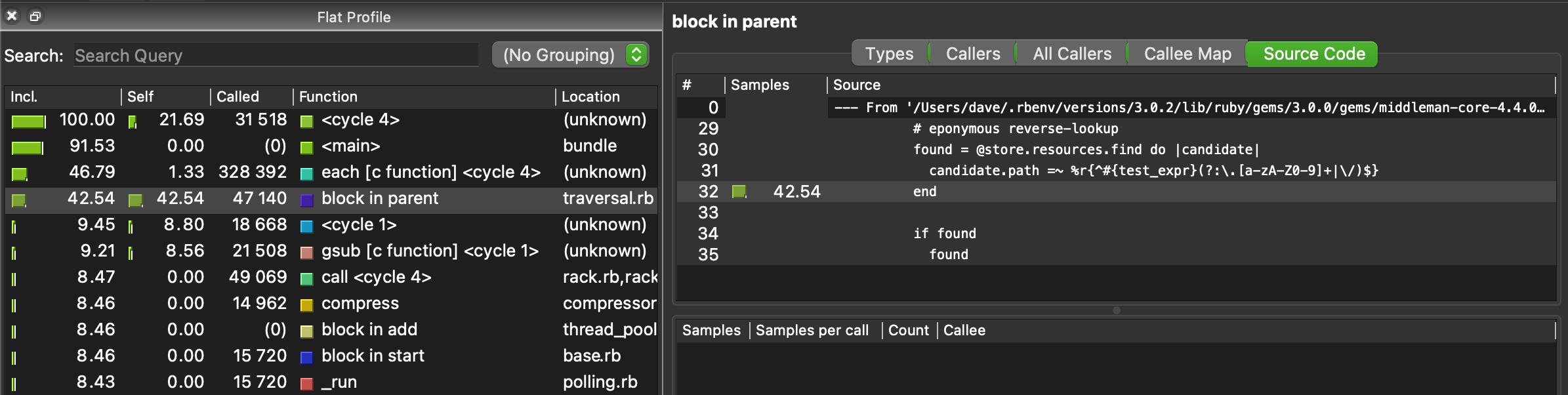 qcachegrind output pre